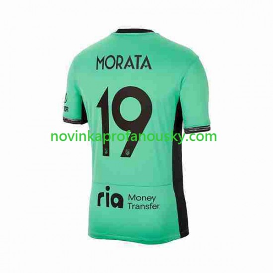 Atlético Madrid Dres 2 Alvaro Morata 19 Alternativní Fotbalové Dresy pro Muže 2023-2024 Krátký rukáv