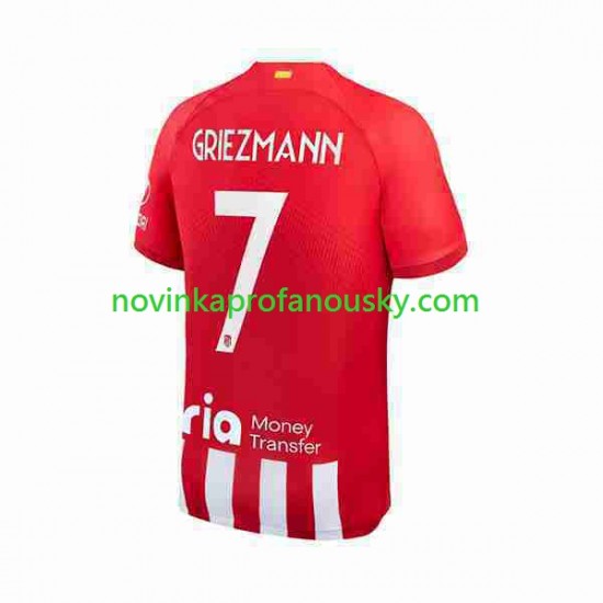 Atlético Madrid Dres 2 Antoine Griezmann 7 Domácí Fotbalové Dresy pro Muže 2023-2024 Krátký rukáv