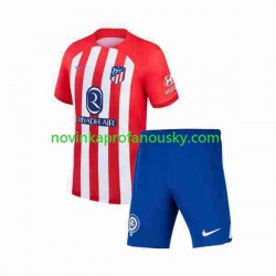 Atlético Madrid Dres 2 Domácí Fotbalové Dresy pro Děti 2023-2024 Krátký rukáv