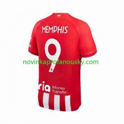 Atlético Madrid Dres 2 Memphis Depay 9 Domácí Fotbalové Dresy pro Muže 2023-2024 Krátký rukáv
