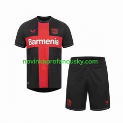 Bayer 04 Leverkusen Dres Domácí Fotbalové Dresy pro Děti 2023-2024 Krátký rukáv