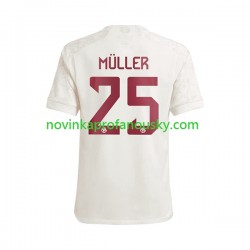 FC Bayern Mnichov Dres Thomas Muller 25 Alternativní Fotbalové Dresy pro Muže 2023-2024 Krátký rukáv