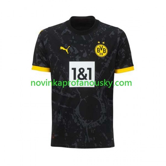 Borussia Dortmund Dres Venkovní Fotbalové Dresy pro Muže 2023-2024 Krátký rukáv