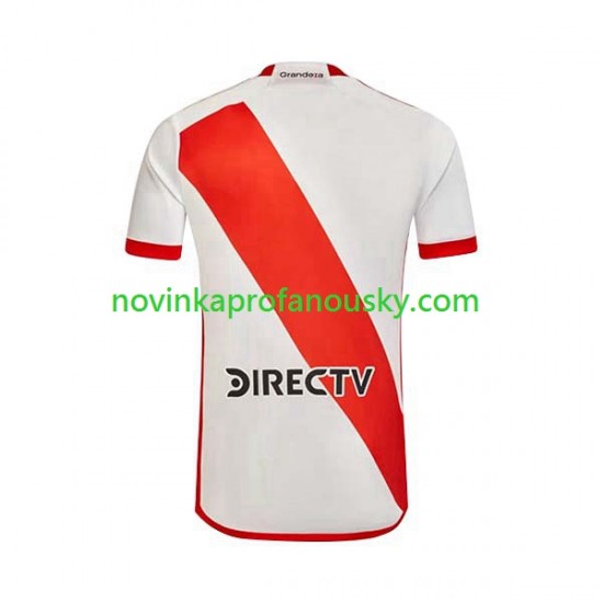 CA River Plate Dres Domácí Fotbalové Dresy pro Muže 2023-2024 Krátký rukáv