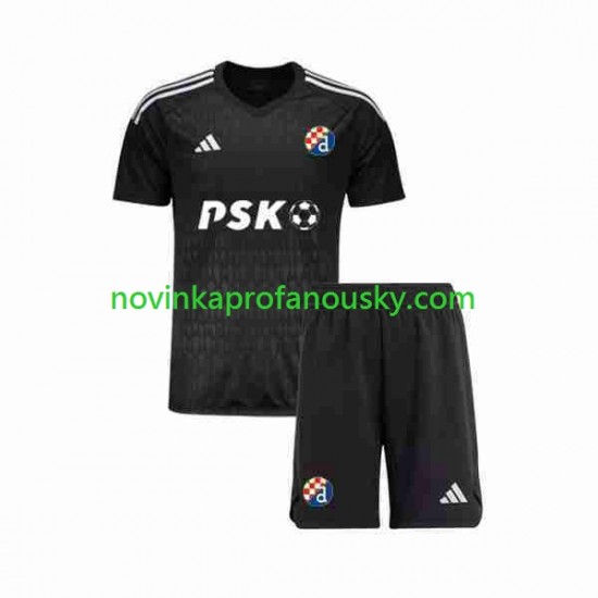 Dinamo Záhřeb Dres Brankářské Venkovní Fotbalové Dresy pro Děti 2023-2024 Krátký rukáv