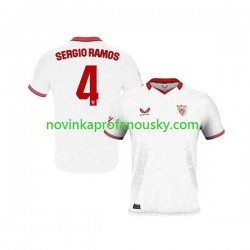 Sevilla FC Dres Sergio Ramos 4 Domácí Fotbalové Dresy pro Muže 2023-2024 Krátký rukáv