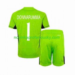 Itálie Dres Donnarumma 1 Brankářské Domácí Fotbalové Dresy pro Děti 2023 Krátký rukáv