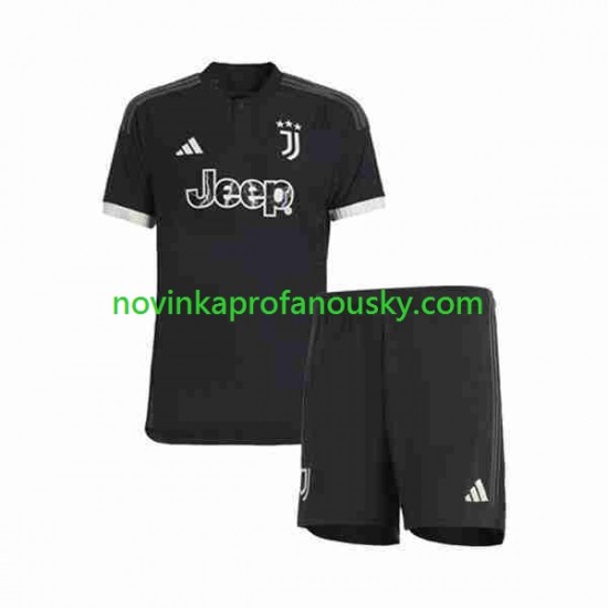 Juventus Dres Alternativní Fotbalové Dresy pro Děti 2023-2024 Krátký rukáv