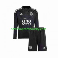 Leicester City Dres Brankářské Alternativní Fotbalové Dresy pro Děti 2023-2024 Dlouhý rukáv