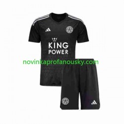 Leicester City Dres Brankářské Alternativní Fotbalové Dresy pro Děti 2023-2024 Krátký rukáv