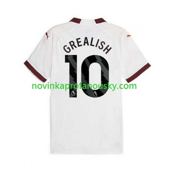 Manchester City Dres Jack Grealish 10 Venkovní Fotbalové Dresy pro Muže 2023-2024 Krátký rukáv