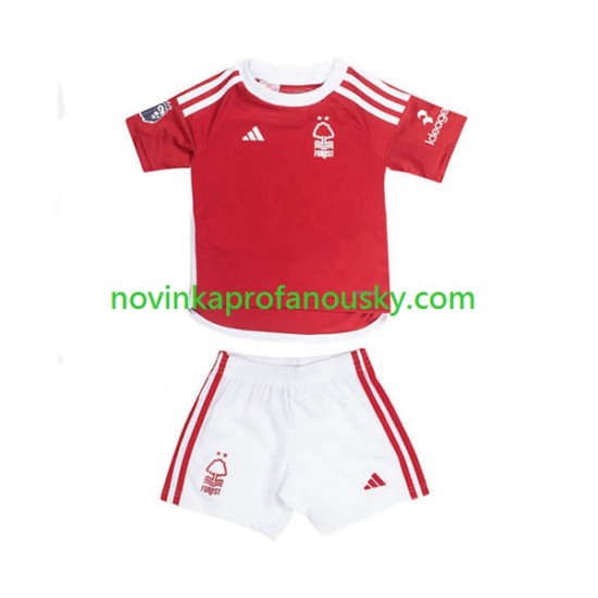 Nottingham Forest Dres Domácí Fotbalové Dresy pro Děti 2023-2024 Krátký rukáv