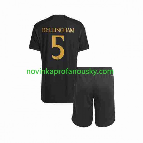 Real Madrid Dres Jude Bellingham 5 Alternativní Fotbalové Dresy pro Děti 2023-2024 Krátký rukáv