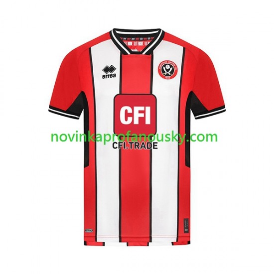 Sheffield United Dres Domácí Fotbalové Dresy pro Muže 2023-2024 Krátký rukáv