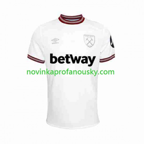 West Ham United Dres Venkovní Fotbalové Dresy pro Muže 2023-2024 Krátký rukáv