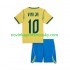 Brazílie Dres Vinicius Junior 10 Domácí Fotbalové Dresy pro Děti MS ve fotbale 2026 Krátký rukáv