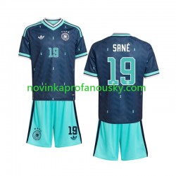 Německo Dres Leroy Sane 19 Venkovní Fotbalové Dresy pro Děti MS ve fotbale 2026 Krátký rukáv