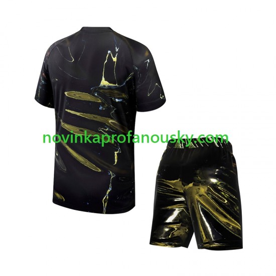 Paris Saint-Germain Dres Night Edition Čtvrtý Fotbalové Dresy pro Děti 2025-2026 Krátký rukáv