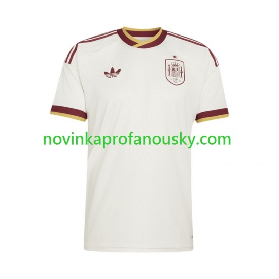 Španělsko Dres Venkovní Fotbalové Dresy pro Muže MS ve fotbale 2026 Krátký rukáv