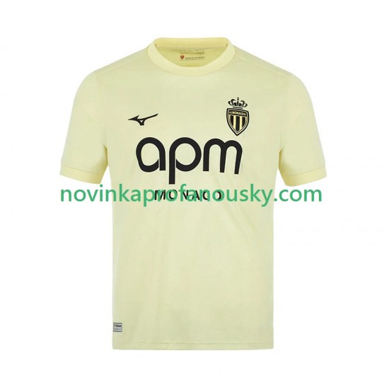 AS Monaco Dres Alternativní Fotbalové Dresy pro Muže 2025-2026 Krátký rukáv