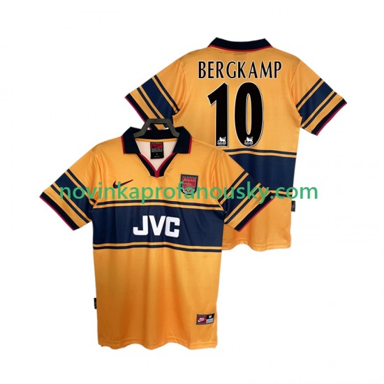 Arsenal Dres BERGKAMP10 1997 Retro Venkovní Fotbalové Dresy pro Muže 1999 Krátký rukáv