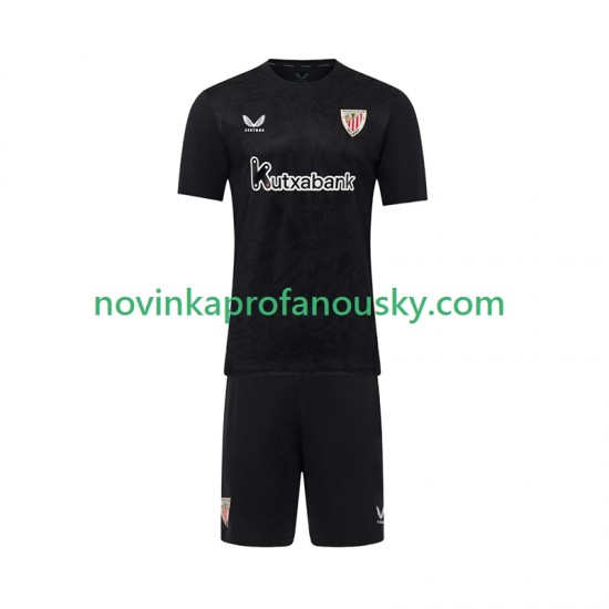 Athletic Bilbao Dres Brankářské Domácí Fotbalové Dresy pro Děti 2025-2026 Krátký rukáv