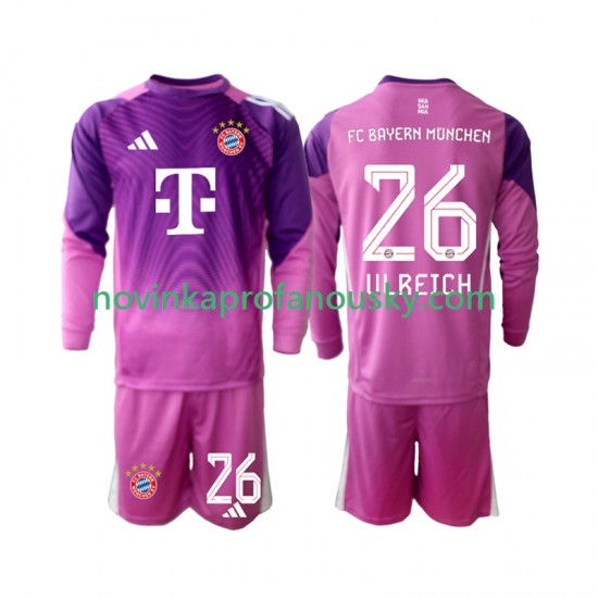 FC Bayern Mnichov Dres Sven Ulreich 26 Brankářské Čtvrtý Fotbalové Dresy pro Děti 2025-2026 Dlouhý rukáv