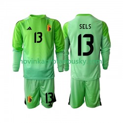 Belgie Dres Matz Sels 13 Brankářské Domácí Fotbalové Dresy pro Děti 2025 Dlouhý rukáv