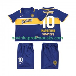 CA Boca Juniors Dres MARADONA 10 1996 1997 Retro Domácí Fotbalové Dresy pro Děti Krátký rukáv