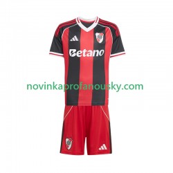 CA River Plate Dres Venkovní Fotbalové Dresy pro Děti 2025-2026 Krátký rukáv