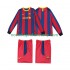 FC Barcelona Dres Retro Domácí Fotbalové Dresy pro Děti 2011 2010 Dlouhý rukáv