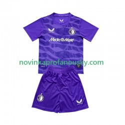 Feyenoord Rotterdam Dres Brankářské Alternativní Fotbalové Dresy pro Děti 2025-2026 Krátký rukáv