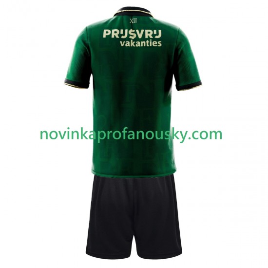 Feyenoord Rotterdam Dres Čtvrtý Fotbalové Dresy pro Děti 2025-2026 Krátký rukáv