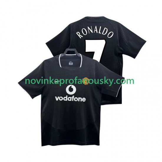 Manchester United Dres RONALDO 7 Retro Venkovní Fotbalové Dresy pro Muže 2004 2002 Krátký rukáv