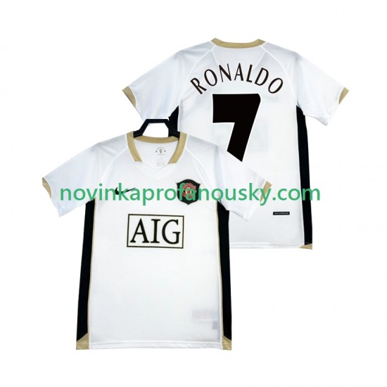 Manchester United Dres RONALDO 7 -2007 Retro Venkovní Fotbalové Dresy pro Muže 2006 Krátký rukáv