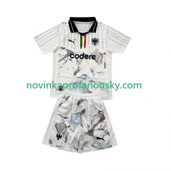 Dres Monterrey FIFA CWC Venkovní Fotbalové Dresy pro Děti 2025 Krátký rukáv