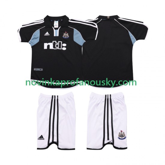 Newcastle United Dres 2000 2001 Retro Venkovní Fotbalové Dresy pro Děti Krátký rukáv