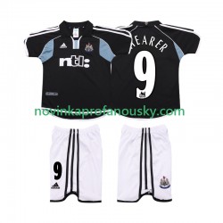 Newcastle United Dres SHEARER 9 2000 2001 Retro Venkovní Fotbalové Dresy pro Děti Krátký rukáv