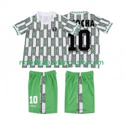 Nigérie Dres OKOCHA 10 Retro Venkovní Fotbalové Dresy pro Děti 1994 Krátký rukáv