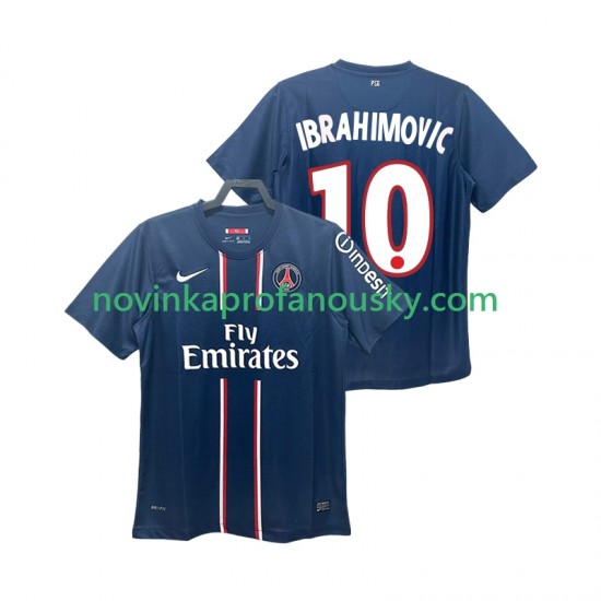 Paris Saint-Germain Dres Ibrahimović 10 2012 2013 Retro Domácí Fotbalové Dresy pro Muže Krátký rukáv