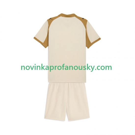 RC Lens Dres Alternativní Fotbalové Dresy pro Děti 2025-2026 Krátký rukáv