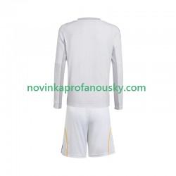 Real Madrid Dres Domácí Fotbalové Dresy pro Děti 2025-2026 Dlouhý rukáv