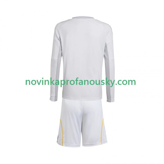 Real Madrid Dres Domácí Fotbalové Dresy pro Děti 2025-2026 Dlouhý rukáv