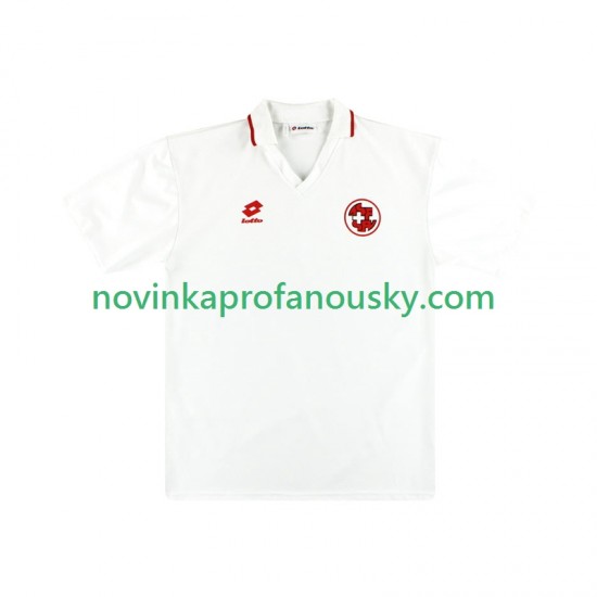 Švýcarsko Dres Retro Venkovní Fotbalové Dresy pro Muže 1994 Krátký rukáv