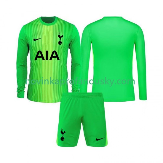 Tottenham Hotspur Dres Brankářské Domácí Fotbalové Dresy pro Děti 2025-2026 Dlouhý rukáv