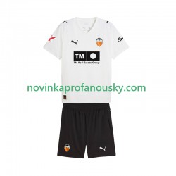 Valencia CF Dres Domácí Fotbalové Dresy pro Děti 2025-2026 Krátký rukáv