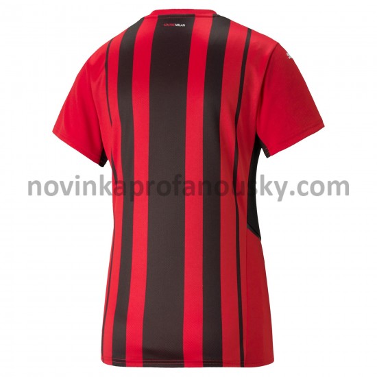 AC Milán Dres Domácí Fotbalové Dresy pro Ženy 2021-2022