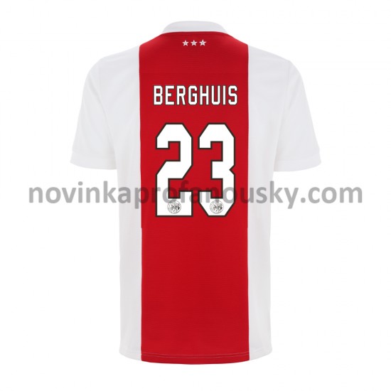 AFC Ajax Dres Steven Berghuis 23 Domácí Fotbalové Dresy pro Muže 2021-2022