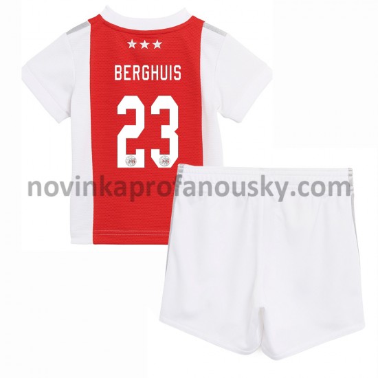 AFC Ajax Dres Steven Berghuis 23 Domácí Fotbalové Dresy pro Děti 2021-2022