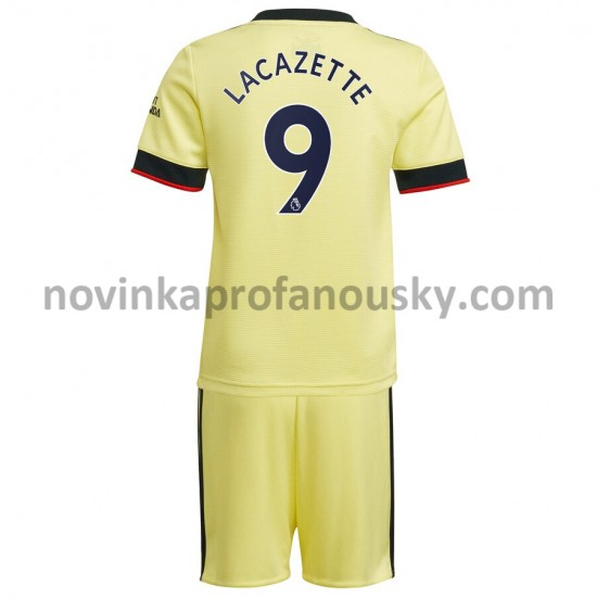 Arsenal Dres Alexandre Lacazette 9 Venkovní Fotbalové Dresy pro Děti 2021-2022